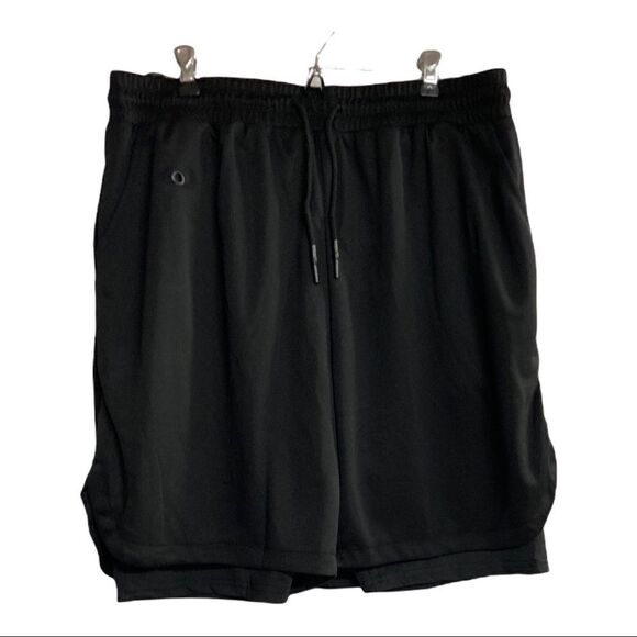 YIDARTON, Men’s Athletic Shorts, Size Large, Black, Waist 32”, Inseam 7”, NWOT - Picture 9 of 12